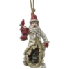 Kurt Adler Birch Berry Santa With Raccoon Ornament -Christmas 010627A BIRCH SANTA WITH RACCOON ORNAMENT 72744.1646252124