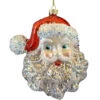 Kurt Adler Glitzy Santa Head Ornament -Christmas 0122908 Glitzy Santa Head Ornament 37952.1654704023