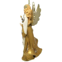 Kurt Adler Blonde Angel Ornament -Christmas 019237B Blonde Angel Ornament Left 46803.1647886500
