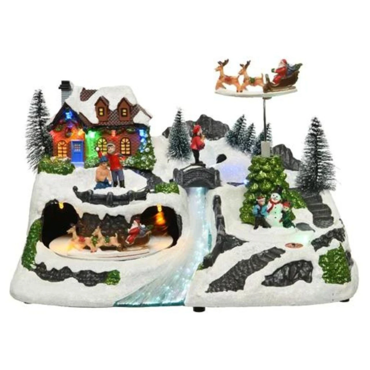 Lumineo Santa Is Coming To Town Animated Scene 3 Lumineo Santa Is Coming To Town Animated Scene