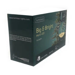 Lumineo 672 LED Warm White Big And Bright Micro Tree Lights Green Wire -Christmas 070229 Angle done 91341.1605314898