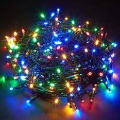 Lumineo 500 LED Warm White/Multi-Color Changing Compact Lights Green Wire 12 Lumineo 500 LED Warm White/Multi-Color Changing Compact Lights Green Wire -Christmas 070918 bunch 05407.1604880394