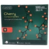 Lumineo 500 LED Red Cherry Lights Black Wire 2 Lumineo 500 LED Red Cherry Lights Black Wire -Christmas 071375 front 04762.1604030418