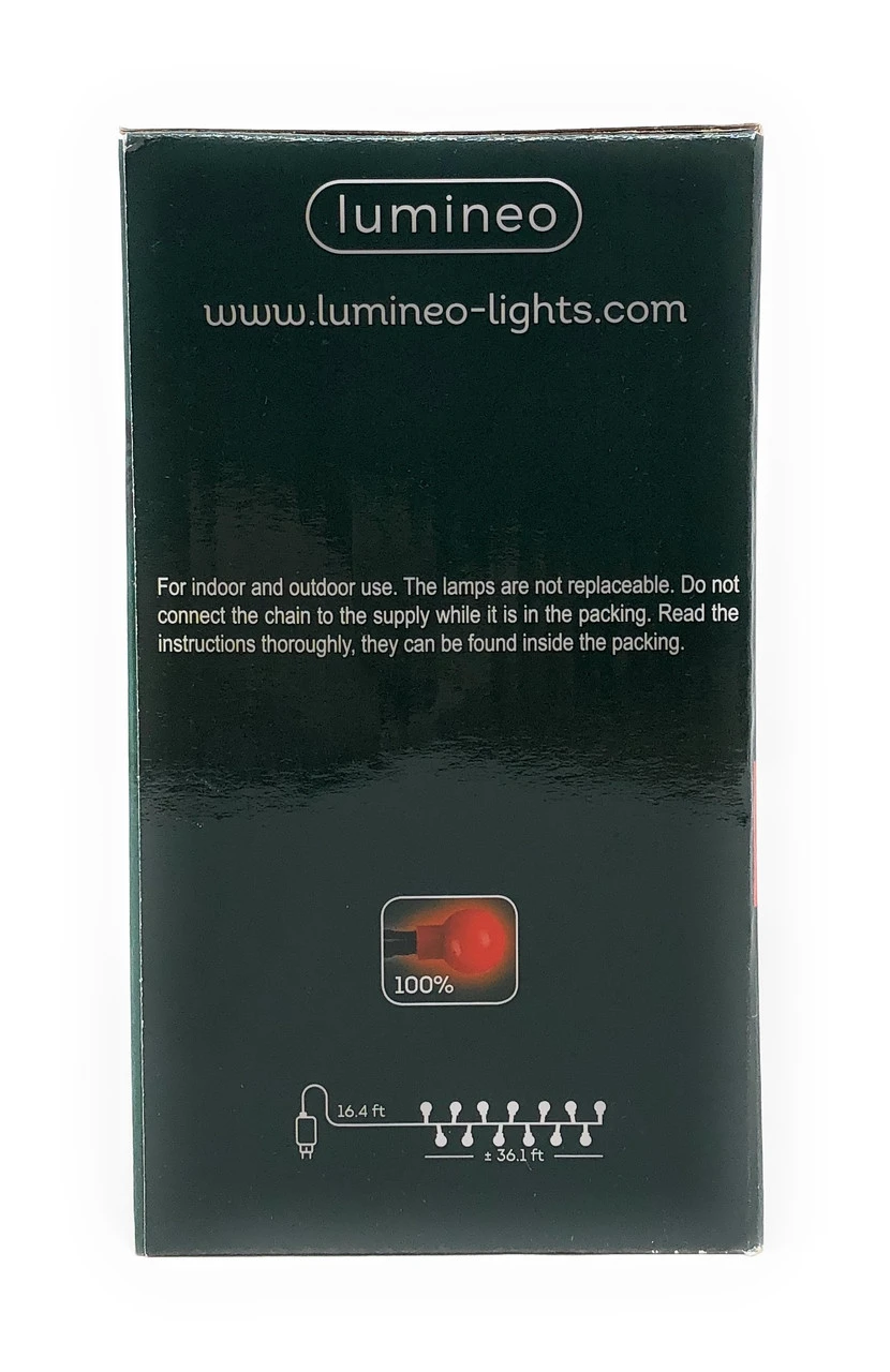 Lumineo 500 LED Red Cherry Lights Black Wire 5 Lumineo 500 LED Red Cherry Lights Black Wire - Image 3