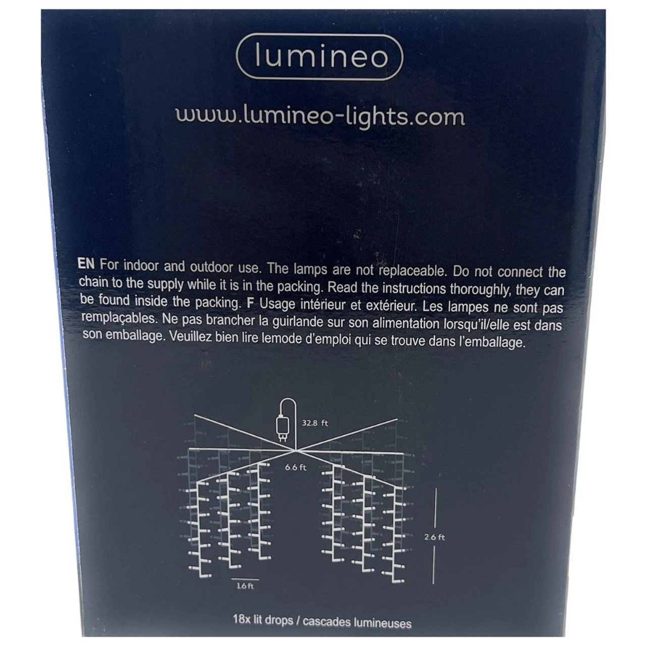 Lumineo 576 Warm White LED Cascading Lights Black Wire - Image 2