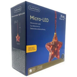 Lumineo Micro LED Red Glass Star 8 Lumineo Micro LED Red Glass Star -Christmas 076308 Micro LED Red Glass Star angle 19759.1668441172