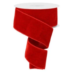 Deluxe Rich Deep Red Velvet Ribbon 10 Yards X 2.5 Inch Wide