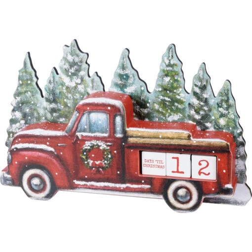 Block Countdown - Red Truck