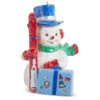Glittery Ski Trip Snowman Ornament -Christmas 1115 Untitled design 54736.1680308941