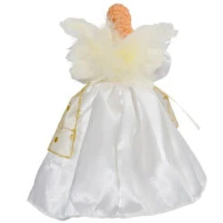 Kurt Adler - Ivory And Gold Angel Tree Topper -Christmas 112111 Kurt Adler Ivory and Gold Angel Tree Topper back 83757.1652122020
