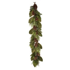 48" Pine And Cedar Leaf Garland