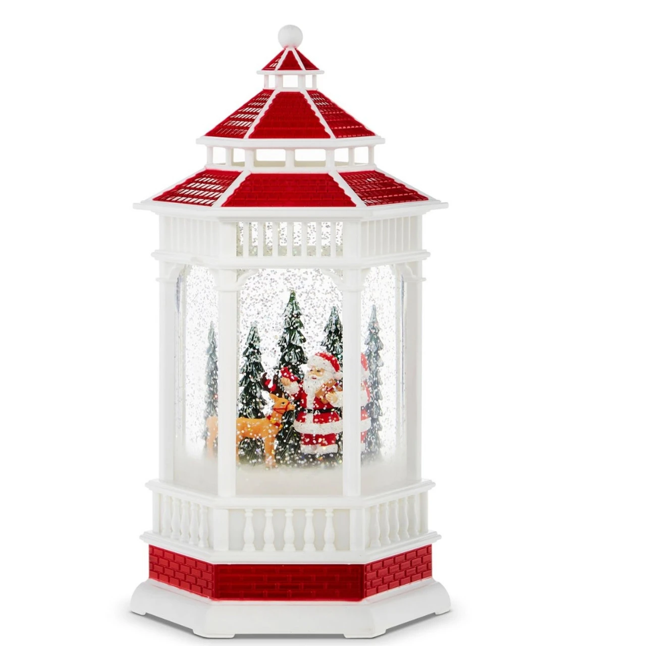 Santa And Reindeer Lighted Water Gazebo Shimmer 3 Santa And Reindeer Lighted Water Gazebo Shimmer