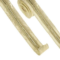 Embellished Gold Lamé Ribbon