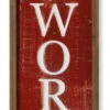 31.5" Wooden Porch Sign With Insignia "Joy To The World"