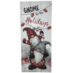Gnome For The Holidays Wood Plaque