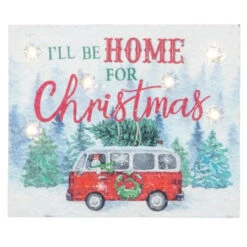 I'll Be Home For Christmas LED Wall Sign