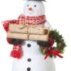 19" Snowman With A Wreath -Christmas 126056B 51953.1620219734