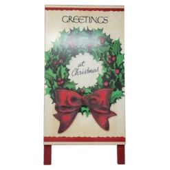 17" Greetings At Christmas Sandwich Board