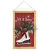 Let It Snow Ice Skate Wall Sign