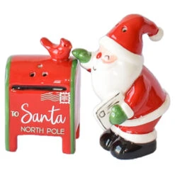 Santa And Mailbox Salt And Pepper Set