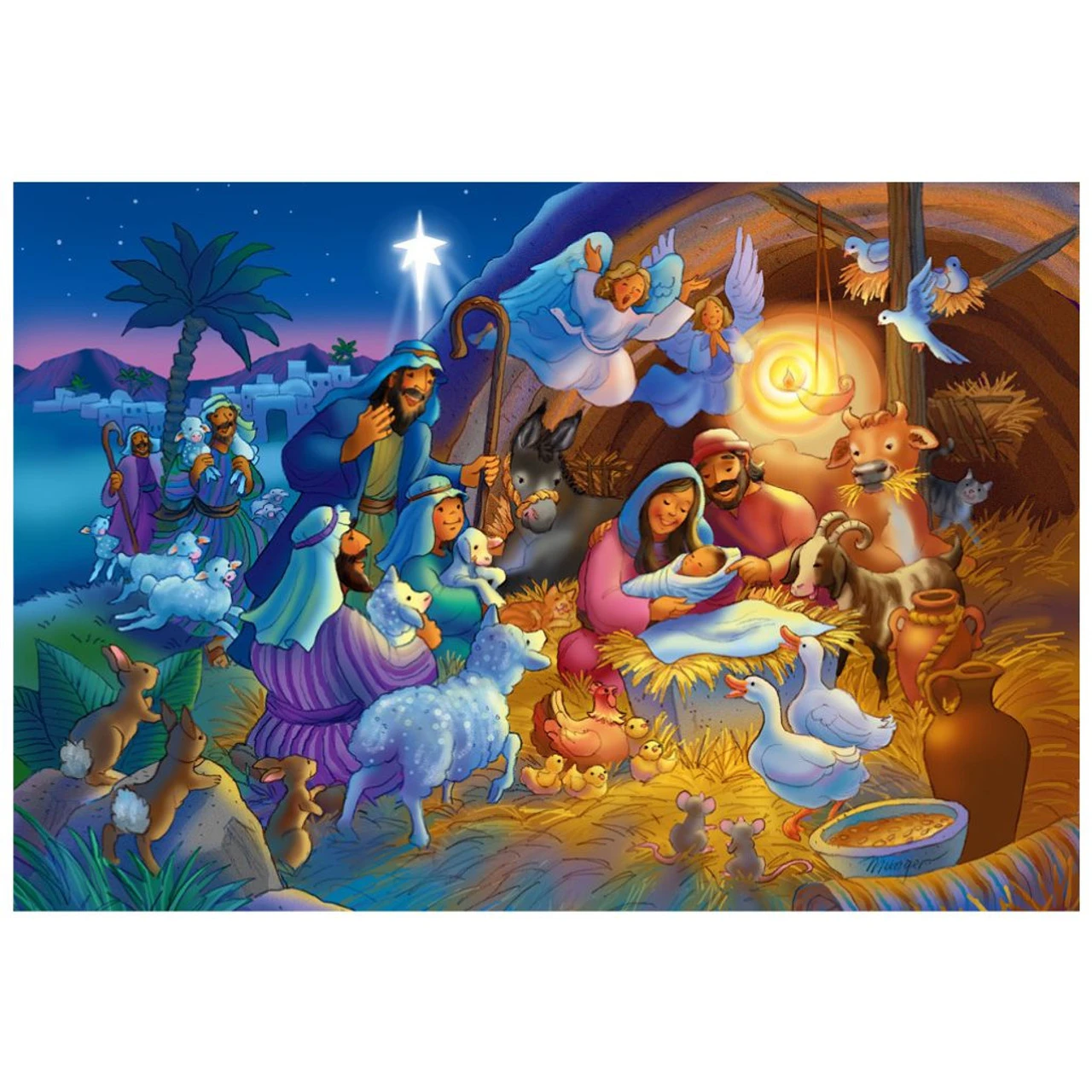 100 Piece Heavenly Night Jigsaw Puzzle 4 100 Piece Heavenly Night Jigsaw Puzzle - Image 2
