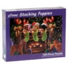 100 Piece Stocking Puppies Jigsaw Puzzle -Christmas 151029 100 Piece Stocking Puppies Jigsaw Puzzle box 99296.1661539702