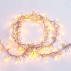 Lumineo 1512 LED Warm White Cluster Lights Transparent Wire 12 Lumineo 1512 LED Warm White Cluster Lights Transparent Wire -Christmas 1512WarmTrans6 11732.1543509485