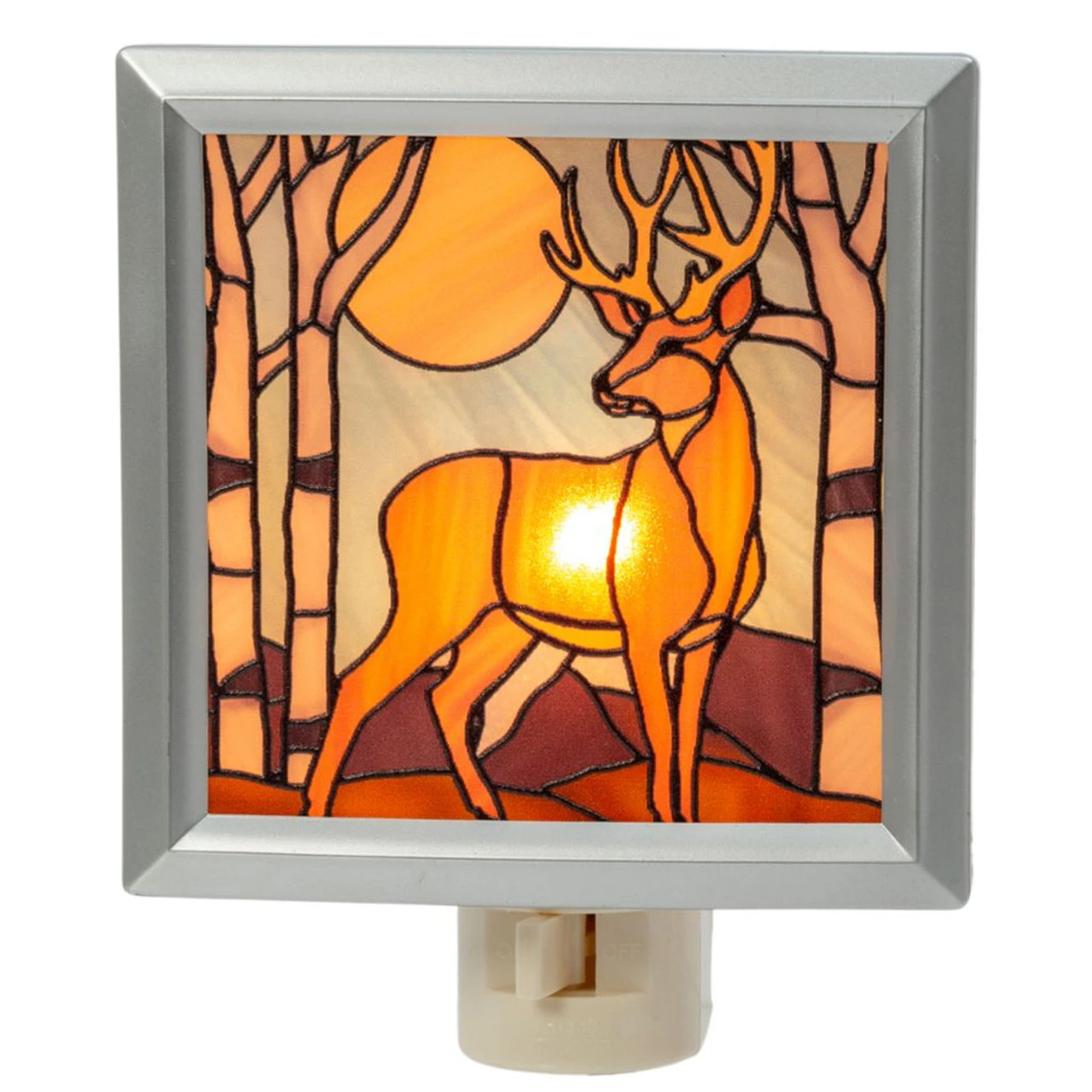 Stained Glass Deer Night Light 3 Stained Glass Deer Night Light