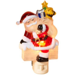 Down Through The Chimney Santa Night Light