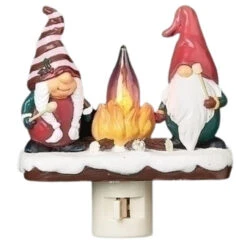 Gnome Campfire Night Light; Plug-In