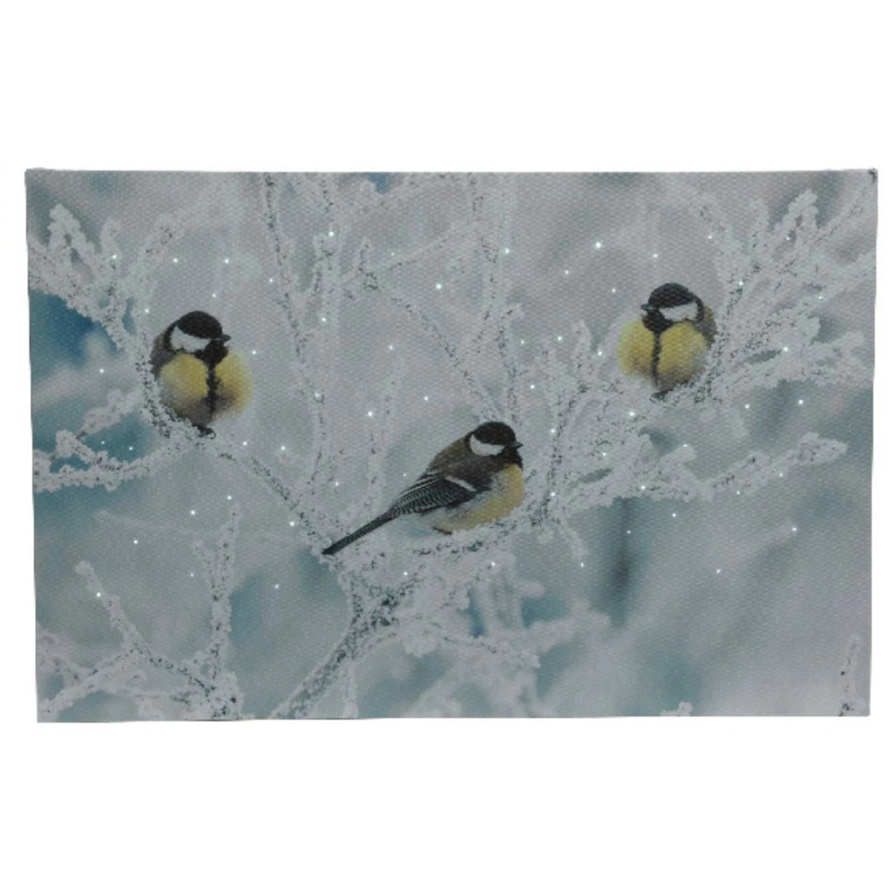 Lumineo LED Three Winter Birds Canvas 3 Lumineo LED Three Winter Birds Canvas