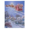 Lumineo LED Santa Flying In Sleigh Canvas -Christmas 206574A LED Santa Flying In Sleigh Canvas 39115.1664897430