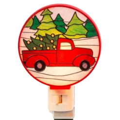 Red Truck Round Night Light