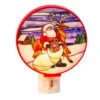 Santa With Reindeer Round Night Light -Christmas 208720D Santa With Reindeer Round Night Light 96530.1668198768
