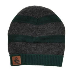 Slytherin Heathered Knit Beanie -Christmas 250032 30 FRONT 13875.1589468717