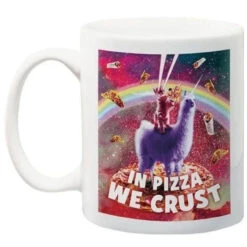 Galaxy In Pizza We Crust Mug