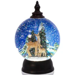 Lighted Deer Snow Globe