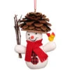 Snowman With Pinecone Hat Ornament -Christmas 430201 Christian Ulbricht Snowman With Pinecone Hat Ornament 92707.1663012325