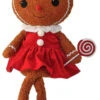 24" Fleece Gingerbread Girl Peppermint 2 24" Fleece Gingerbread Girl Peppermint -Christmas 457184B 51989.1616771355
