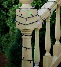 Lumineo 48 LED Multi-Colored Twinkle Lights On Black Wire -Christmas 497126 6 39208.1544128708