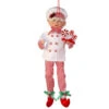 Bendable Candy Chef Elf Ornament
