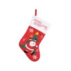 16" Christmas Stocking With Santa Dancing Around A Tree Embroidered -Christmas 610806s2 64565.1638189724