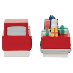 Snoopy Red Truck Salt And Pepper Set -Christmas 641520 Snoopy Red Truck Salt And Pepper Set. back 98856.1659102169