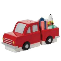 Snoopy Red Truck Salt And Pepper Set -Christmas 641520 Snoopy Red Truck Salt And Pepper Set. left 58556.1659102167