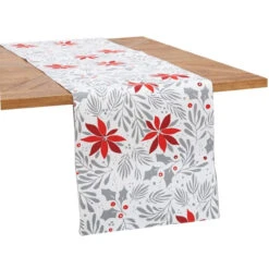 Poinsettia Table Runner