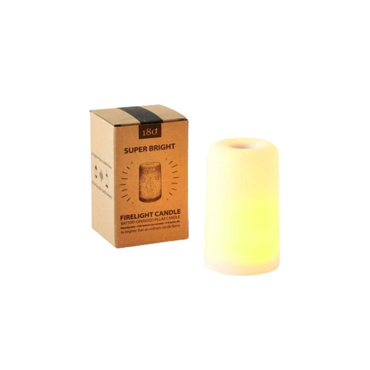 One Hundred 80 Degrees - 4.5" LED Flicker Light Candle 3 One Hundred 80 Degrees - 4.5" LED Flicker Light Candle