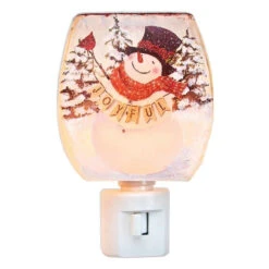 Joyful Winter Snowman Night Light