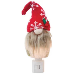 Gnome Wearing Red Hat Night Light