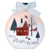 Enjoy The Magic Of Winter Lit Glass Round Jar