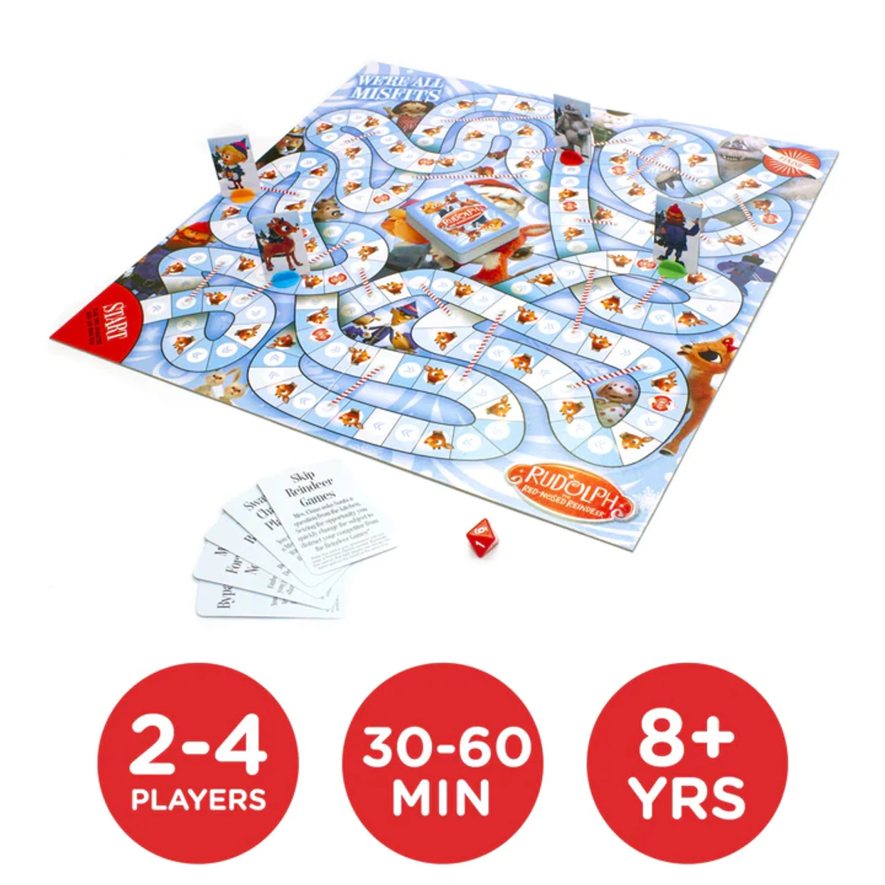 Rudolph The Red-Nosed Reindeer Board Game 4 Rudolph The Red-Nosed Reindeer Board Game - Image 2